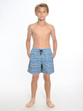 Boy's washed-print swim shorts