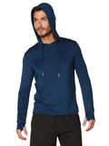 Navy SPF-50 Hoodie front view